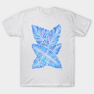 Blue Banana Leaves T-Shirt